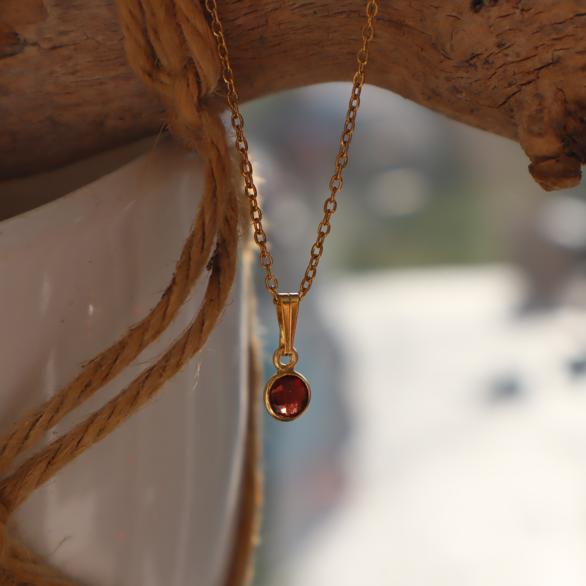 RVS ketting Granaat