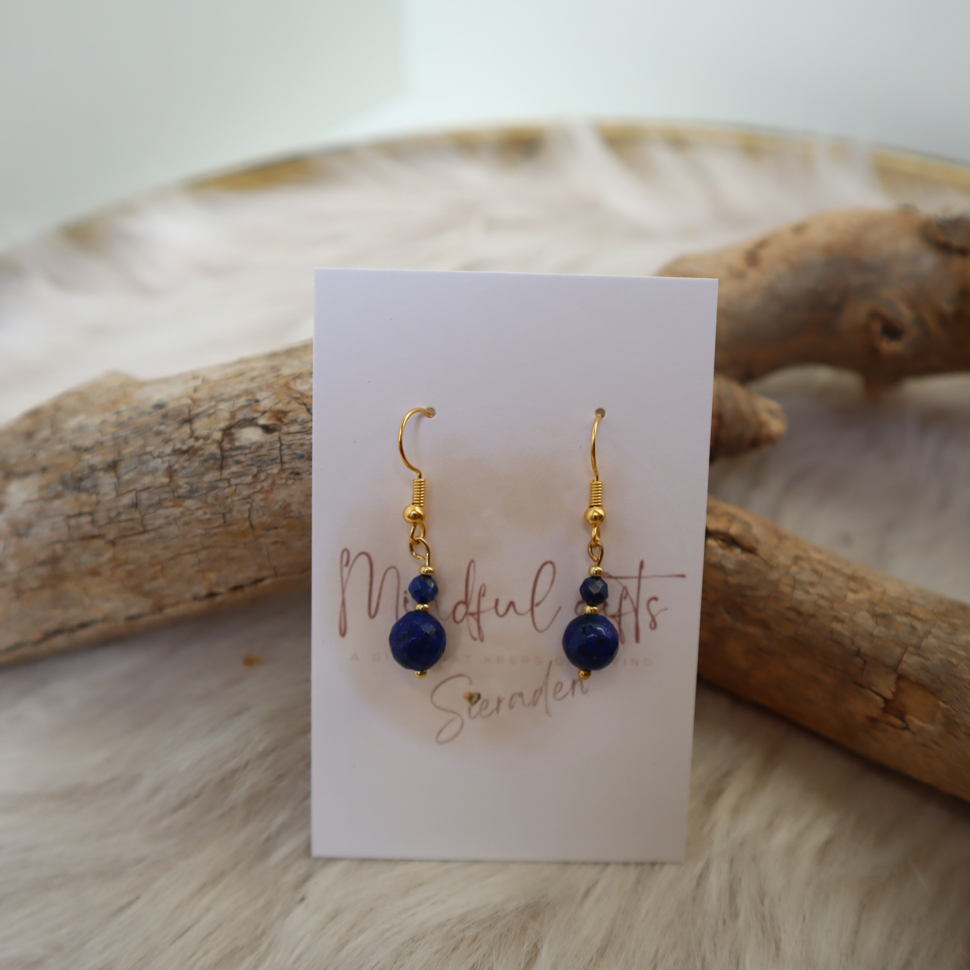 Oorhangers met Lapis Lazuli 