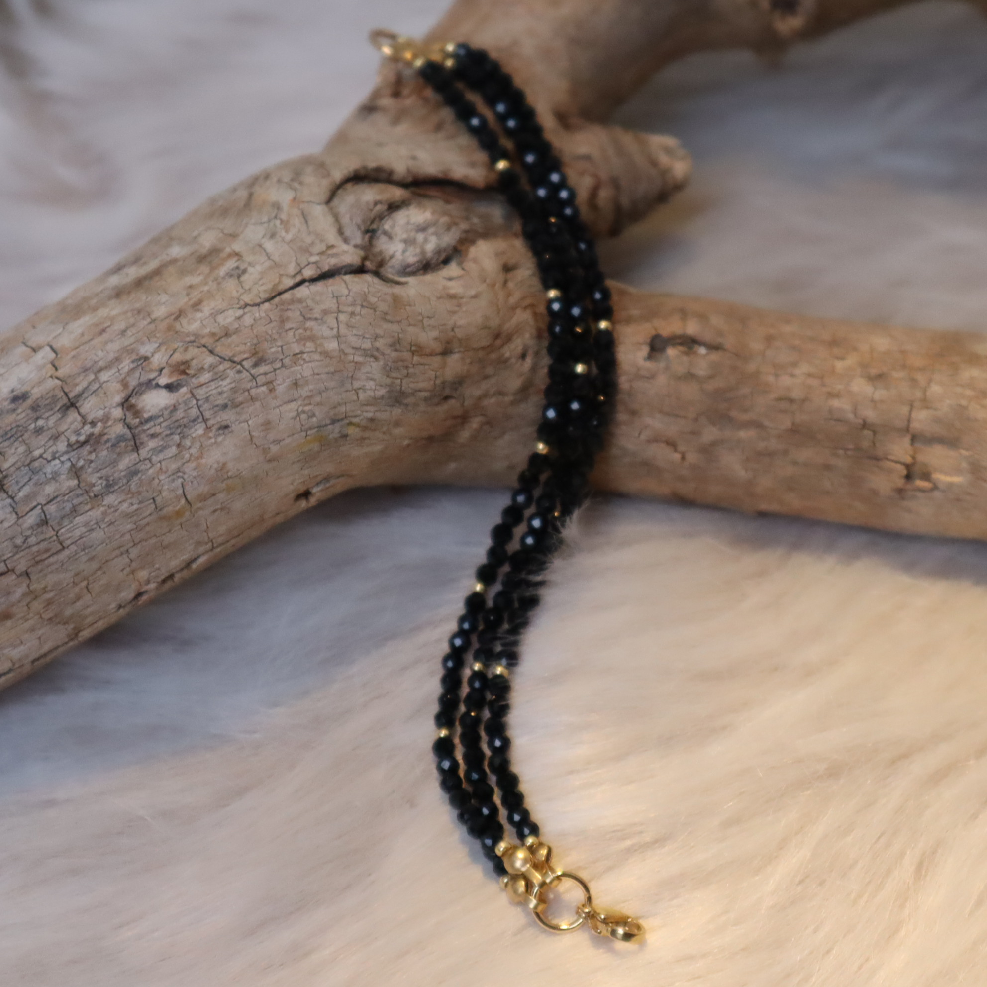 Armband met obsidaan