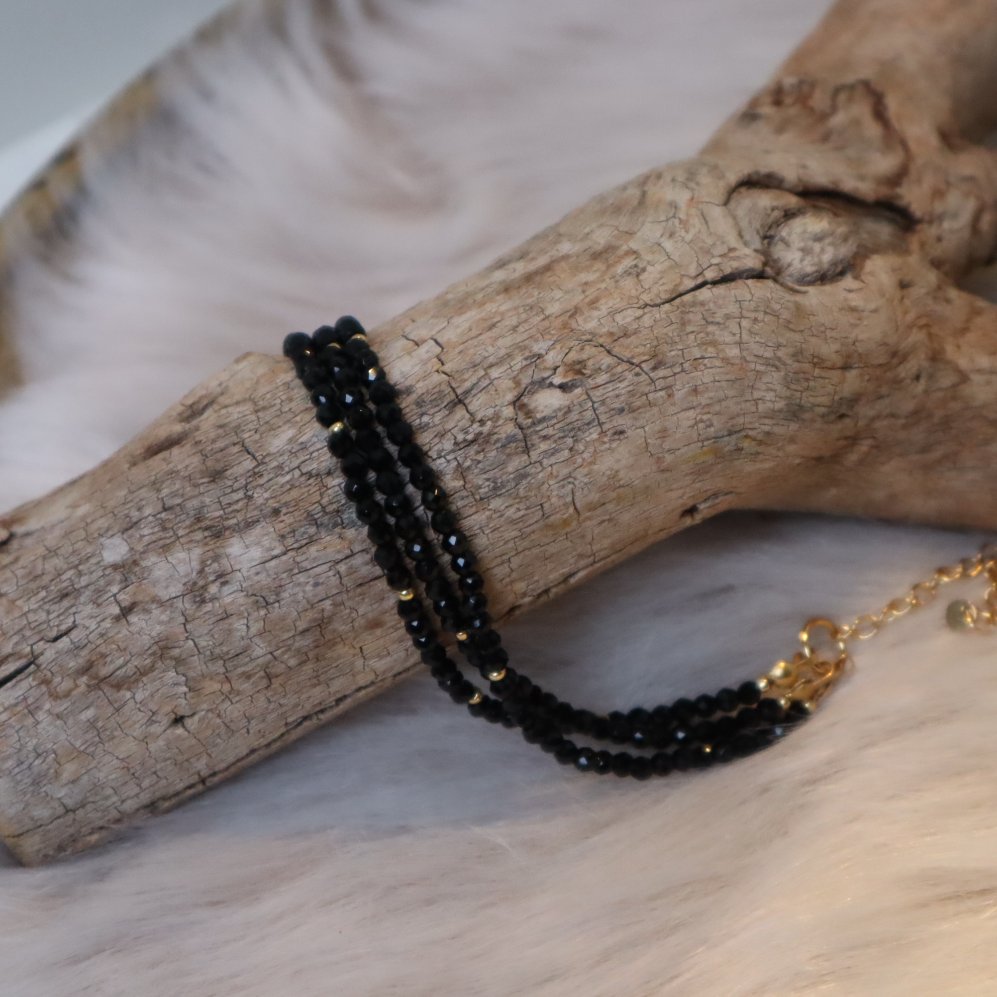 Armband met obsidaan