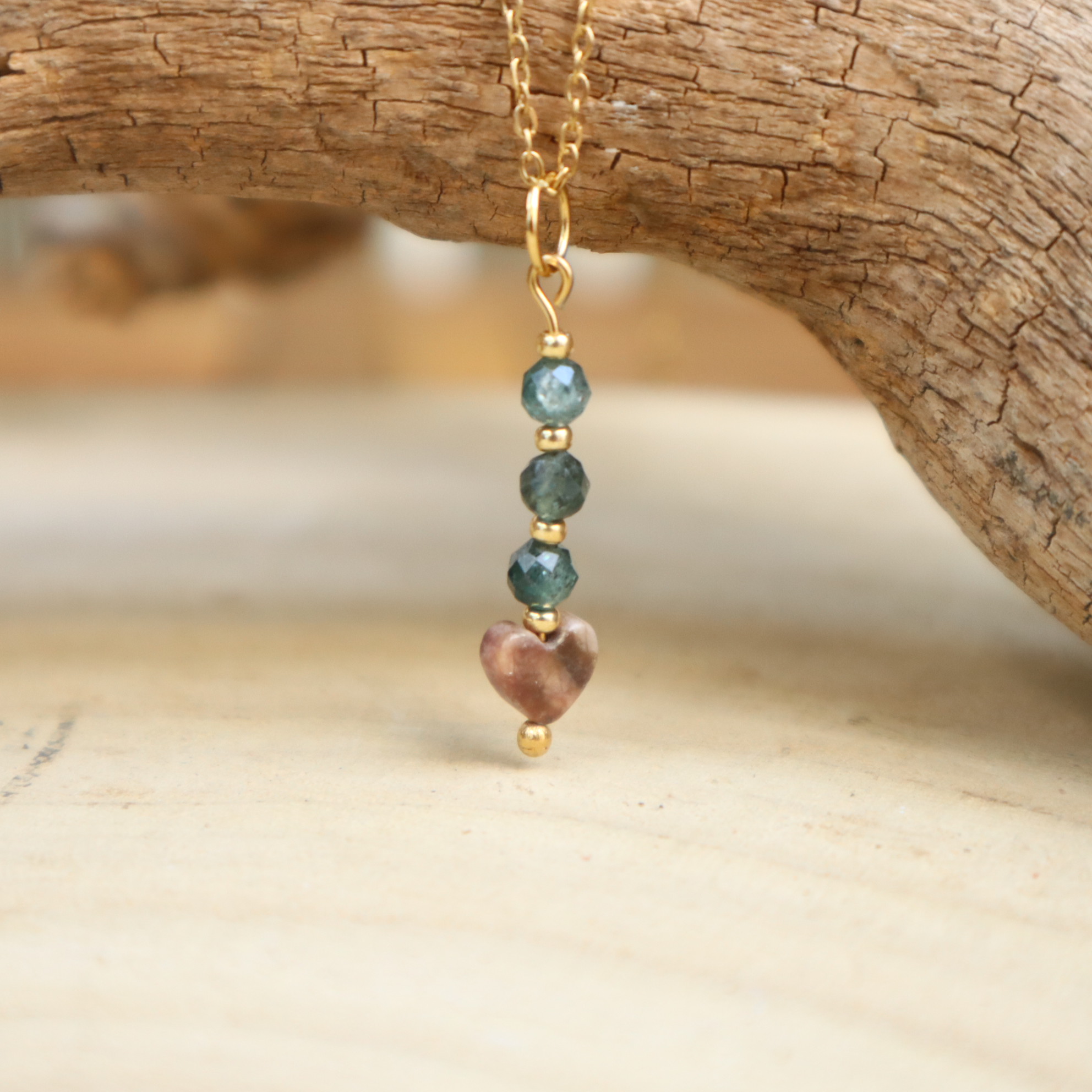 Ketting Rhodoniet & Mica 