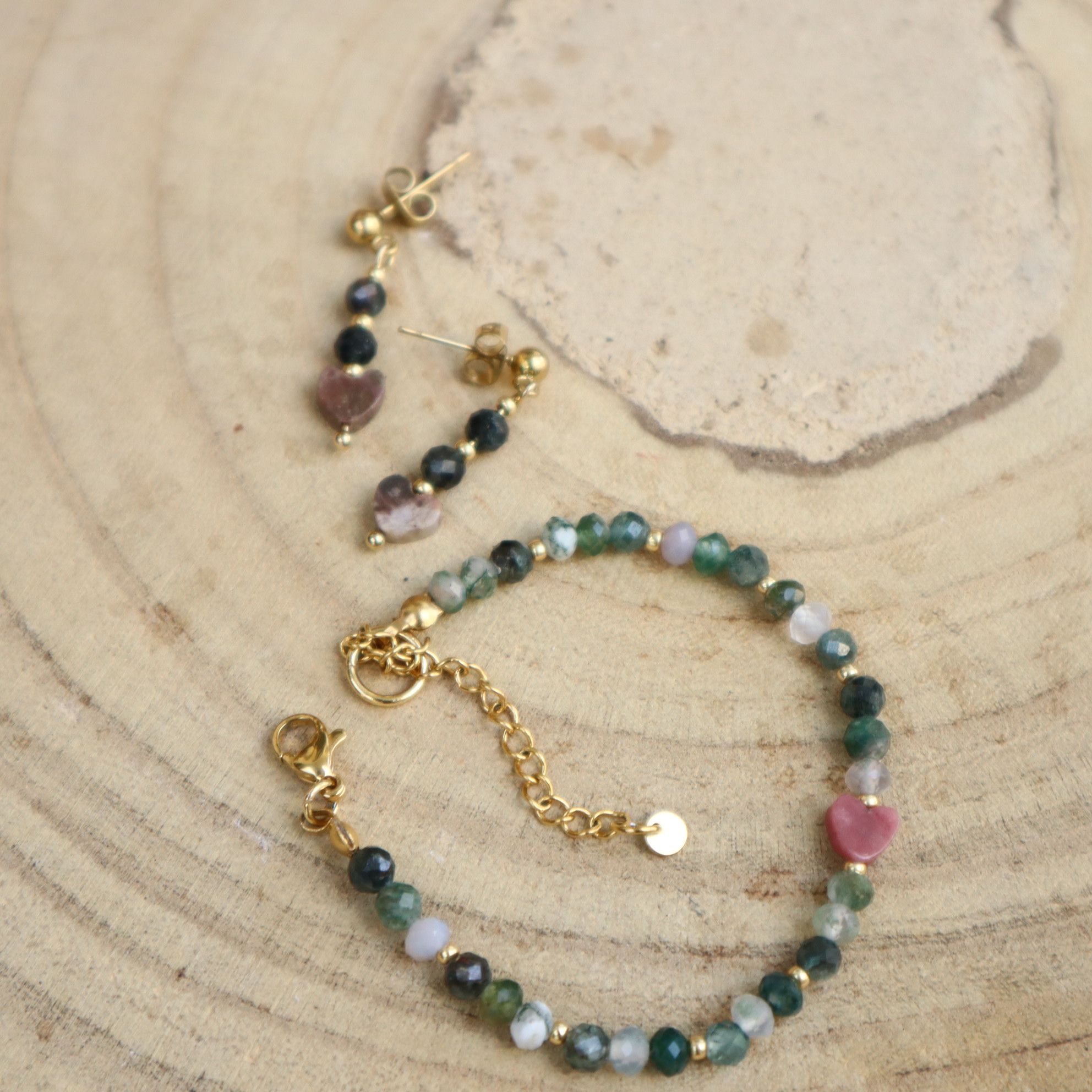 Ketting Rhodoniet & Mica 